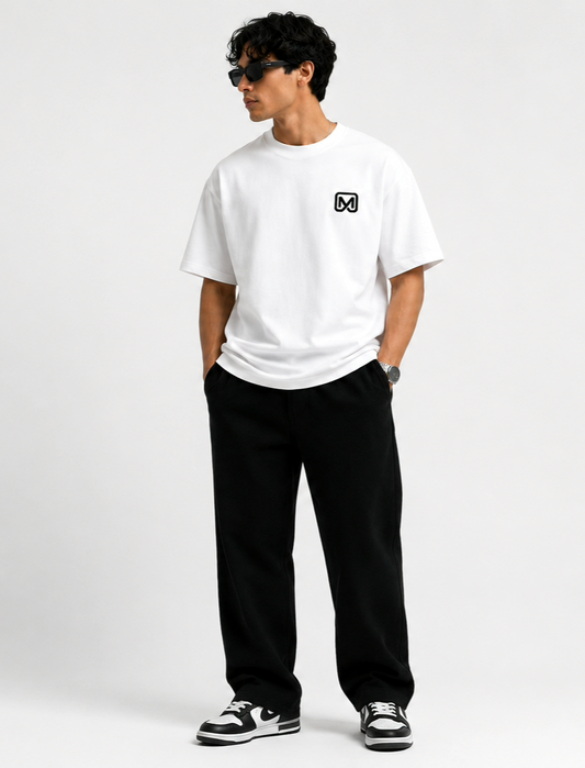 Signature Oversized Tee-White