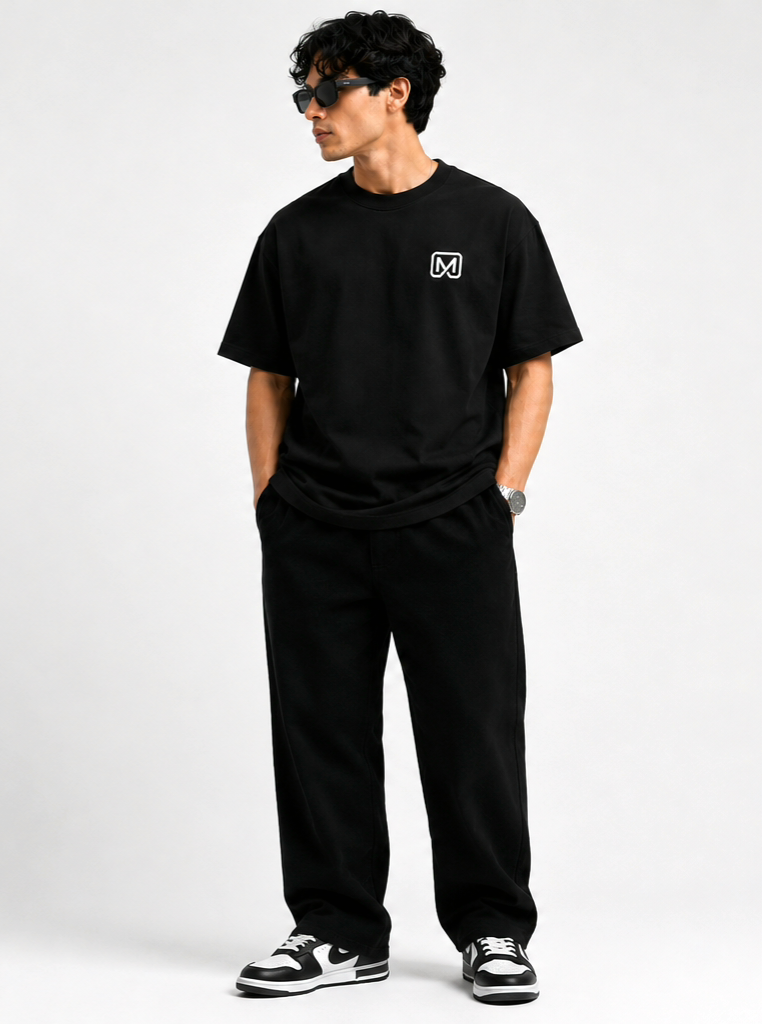 MITOK Signature Oversized Tee – Black