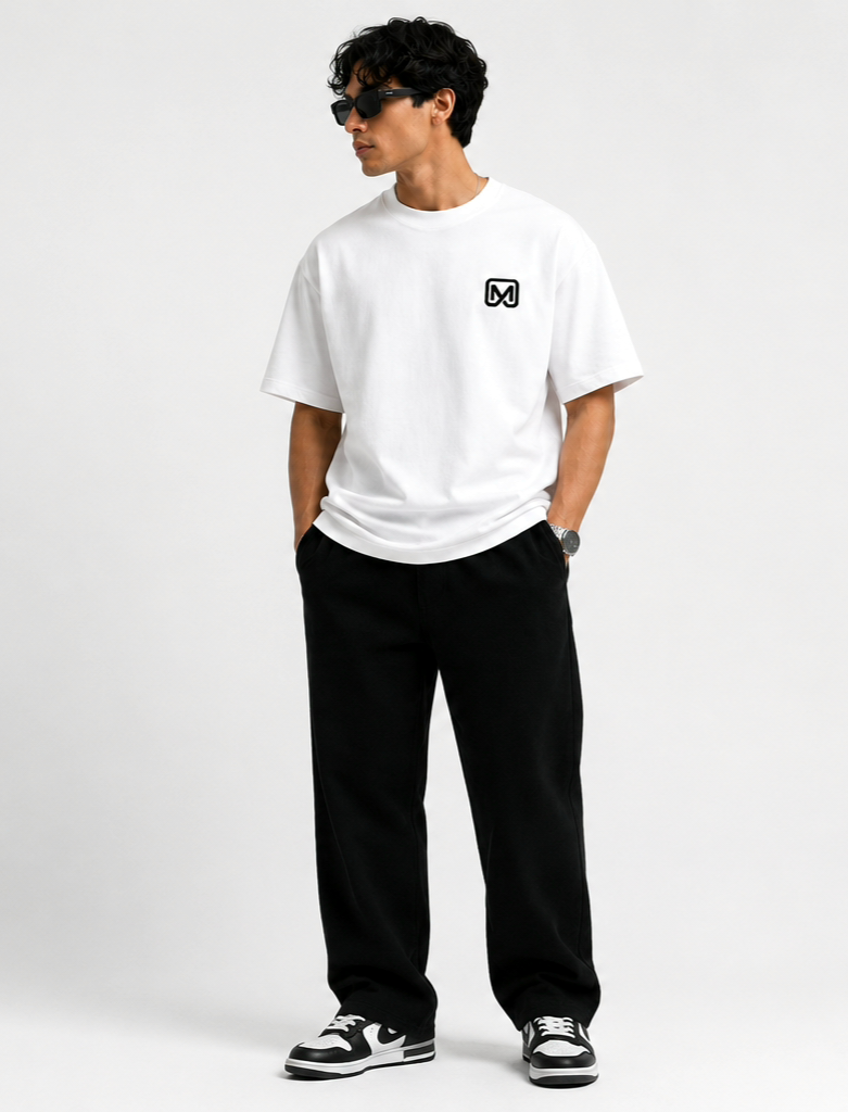 MITOK Signature Oversized Tee-White