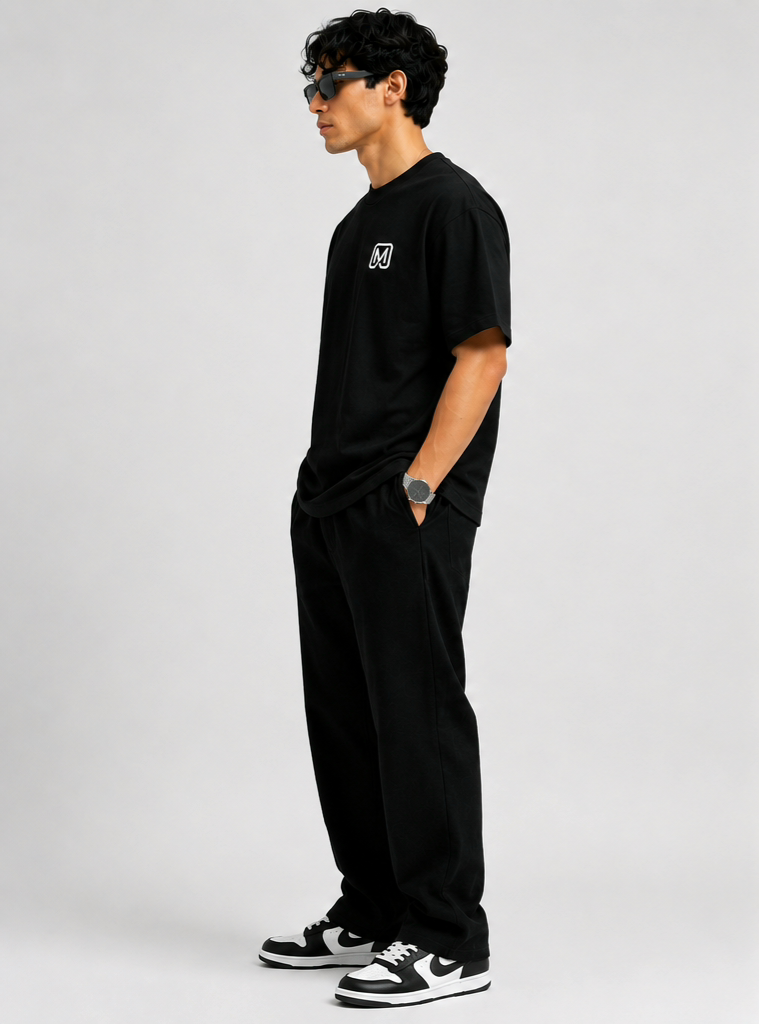 MITOK Signature Oversized Tee – Black