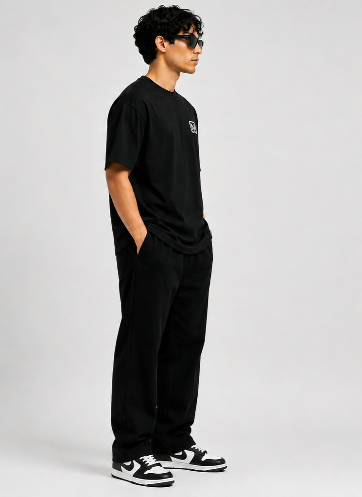 MITOK Signature Oversized Tee – Black
