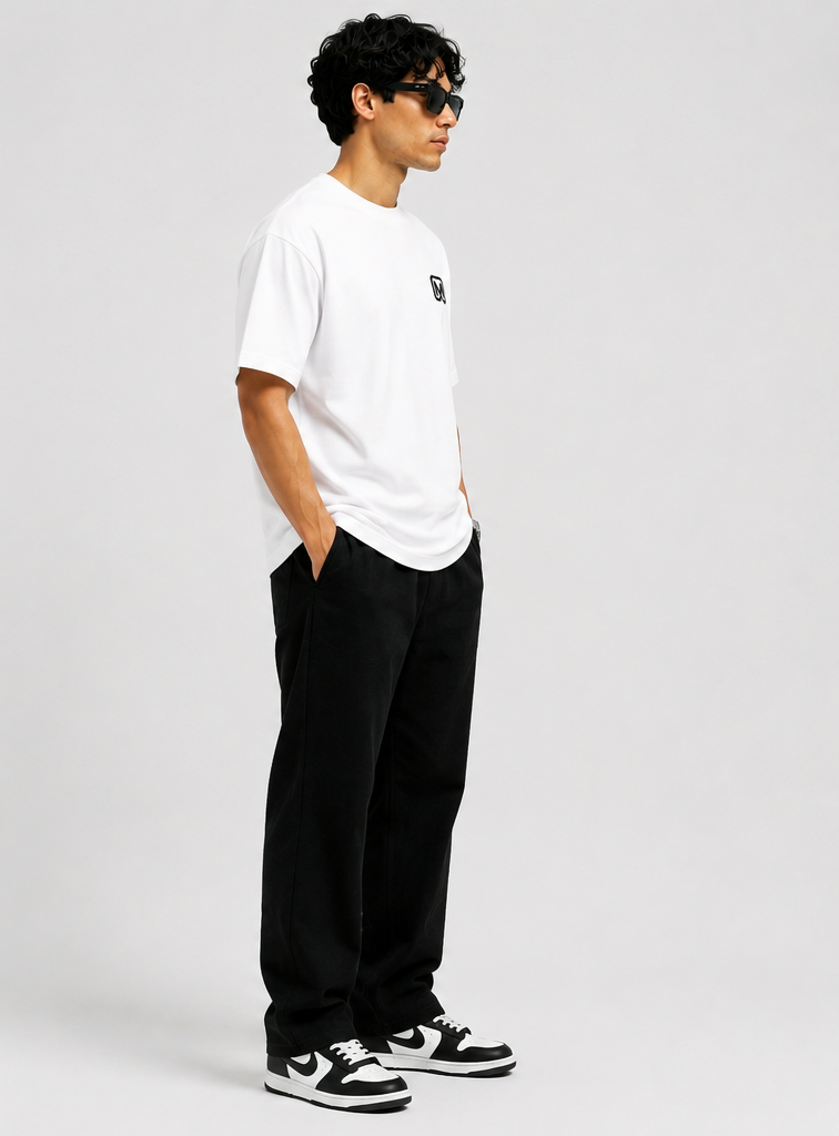 MITOK Signature Oversized Tee-White